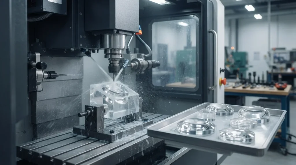 Clear Plastic Rapid Prototyping: PMMA vs Polycarbonate