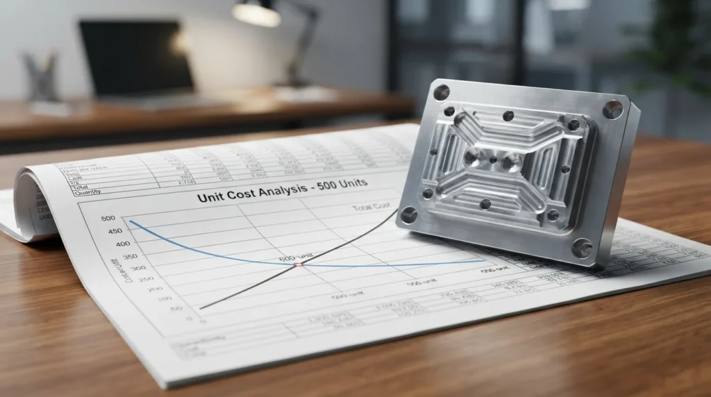 Crunching the Numbers: Material Volume vs. Machine Hours for 500 Units